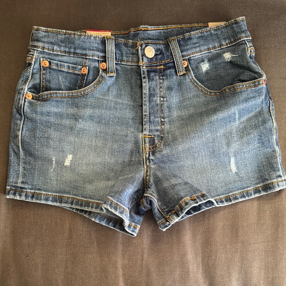 Levi's Classic Blue Denim Shorts